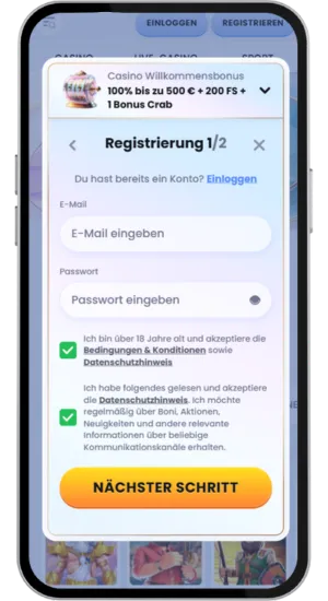 Konto registrieren